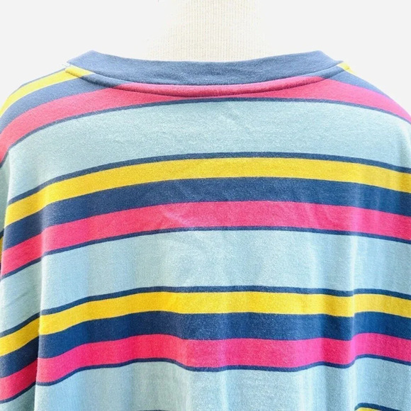 NWT SO Juniors Long Sleeve Pullover Round Neck Striped Mulit-Colored Shirt Sz XL - Picture 7 of 12